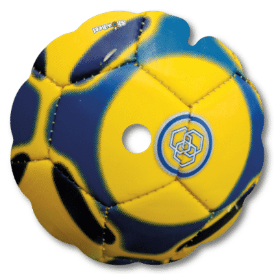 Ballon jaune et bleu