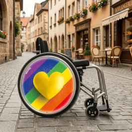 Coeur arc en ciel
