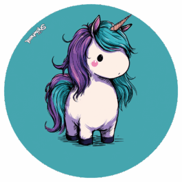 Licorne bleue