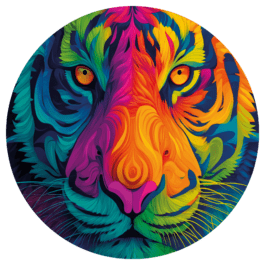 Tigre coloré