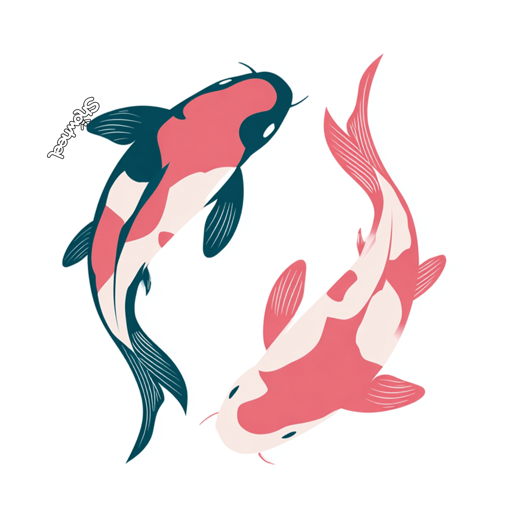 Yin & yang de carpes