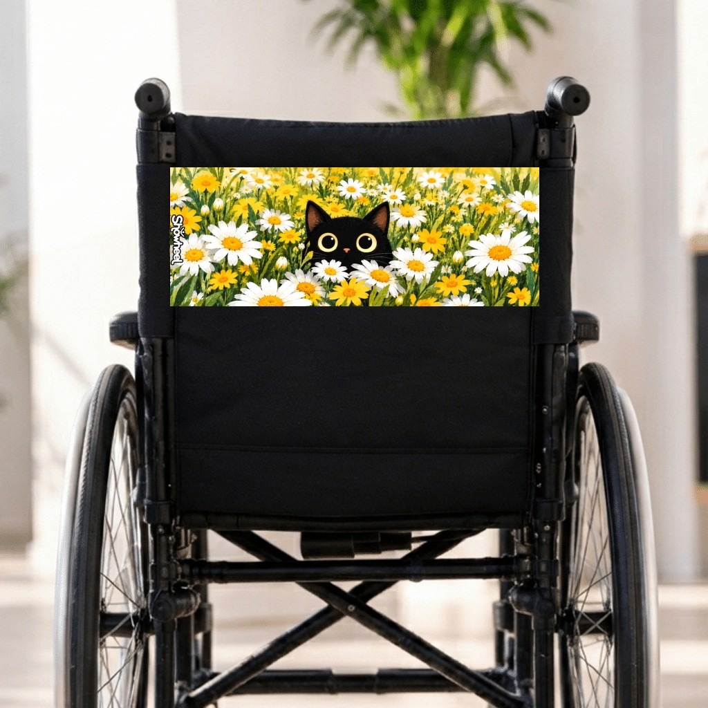 Chat fleurs